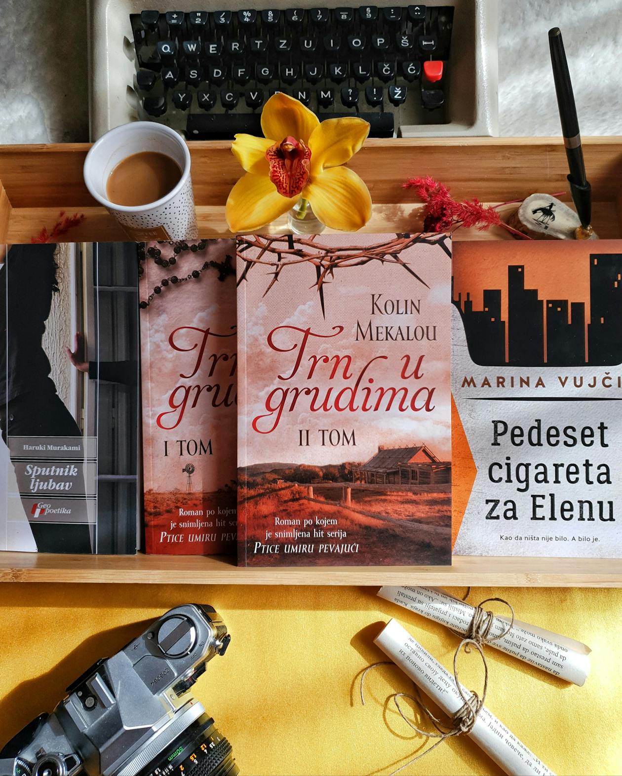 Cozy reading nook with books and coffee perfect for a cozy mystery reader